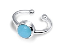 Amazonite Circle Shape Ear Cuff EC-1133